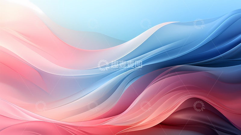 高清大图下载【趣麦麦图】抽象波纹色彩渐变图案设计