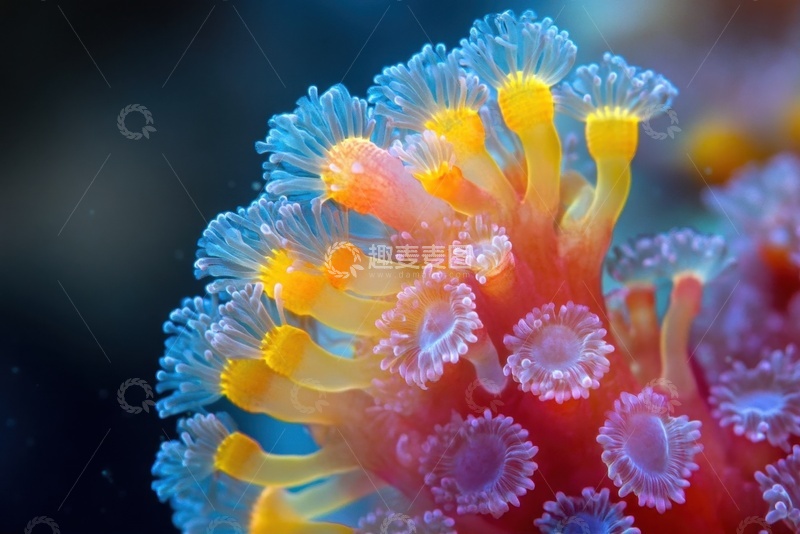 高清大图下载【趣麦麦图】大海里的一簇珊瑚虫