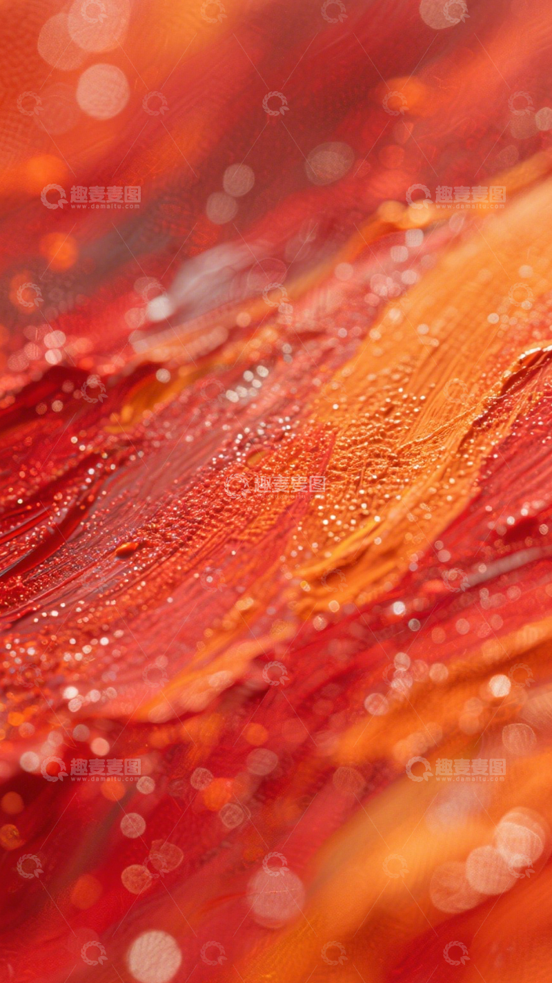 高清大图下载【趣麦麦图】炽红流彩热烈梦幻2