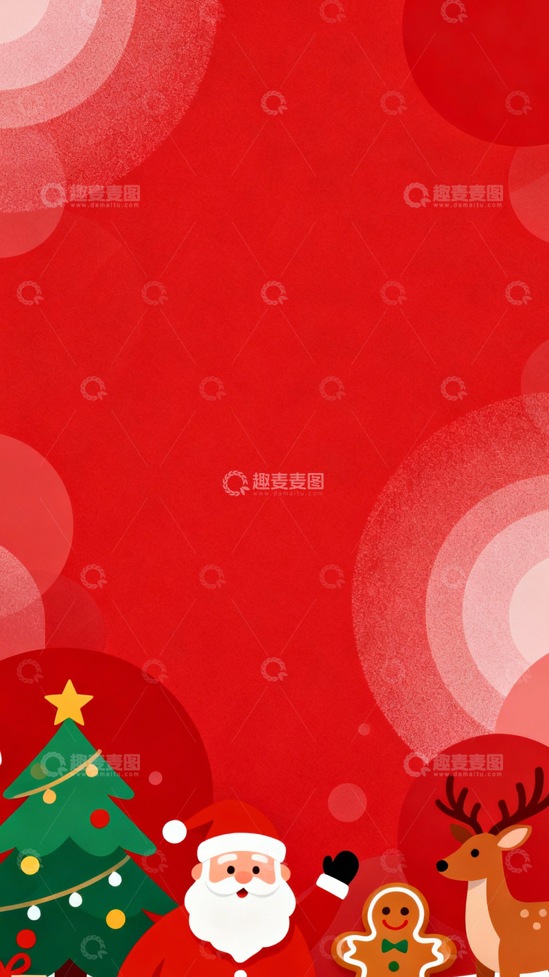 高清大图下载【趣麦麦图】圣诞红境节日喜庆3