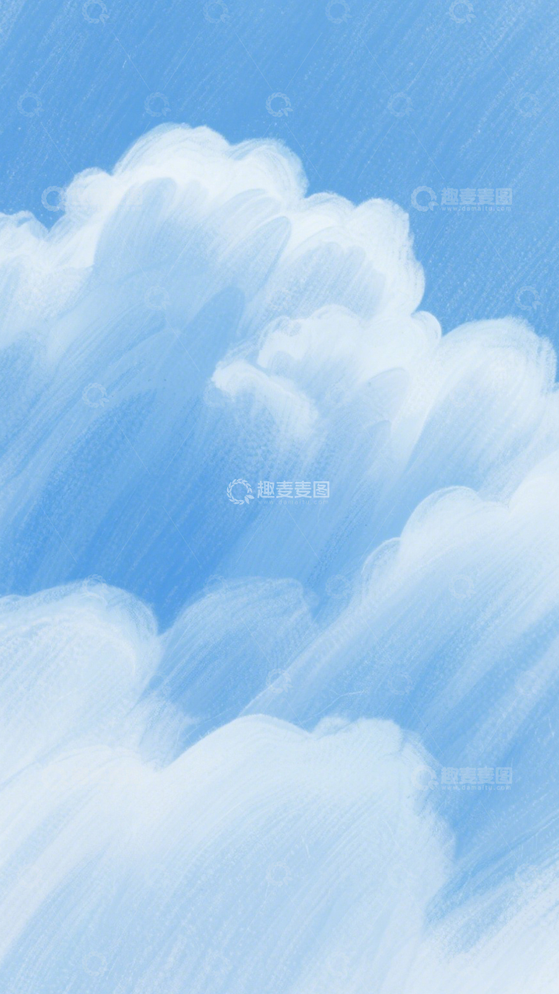 高清大图下载【趣麦麦图】青空云浪清新治愈3