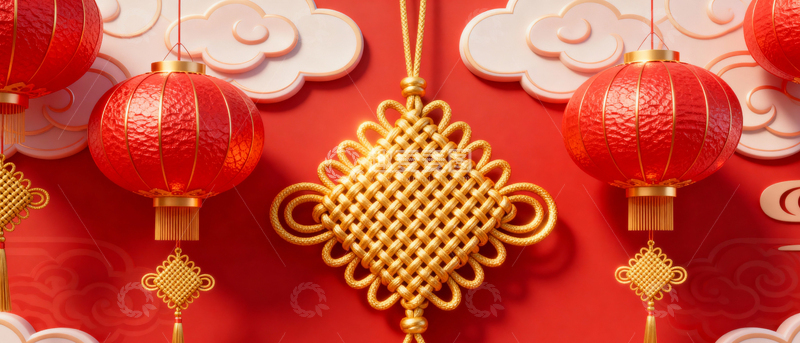 高清大图下载【趣麦麦图】新年元旦春节背景_宽屏074