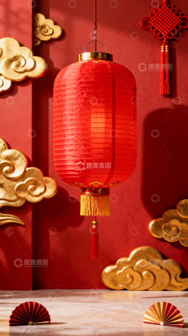 高清大图下载【趣麦麦图】 新年元旦春节背景_竖屏392