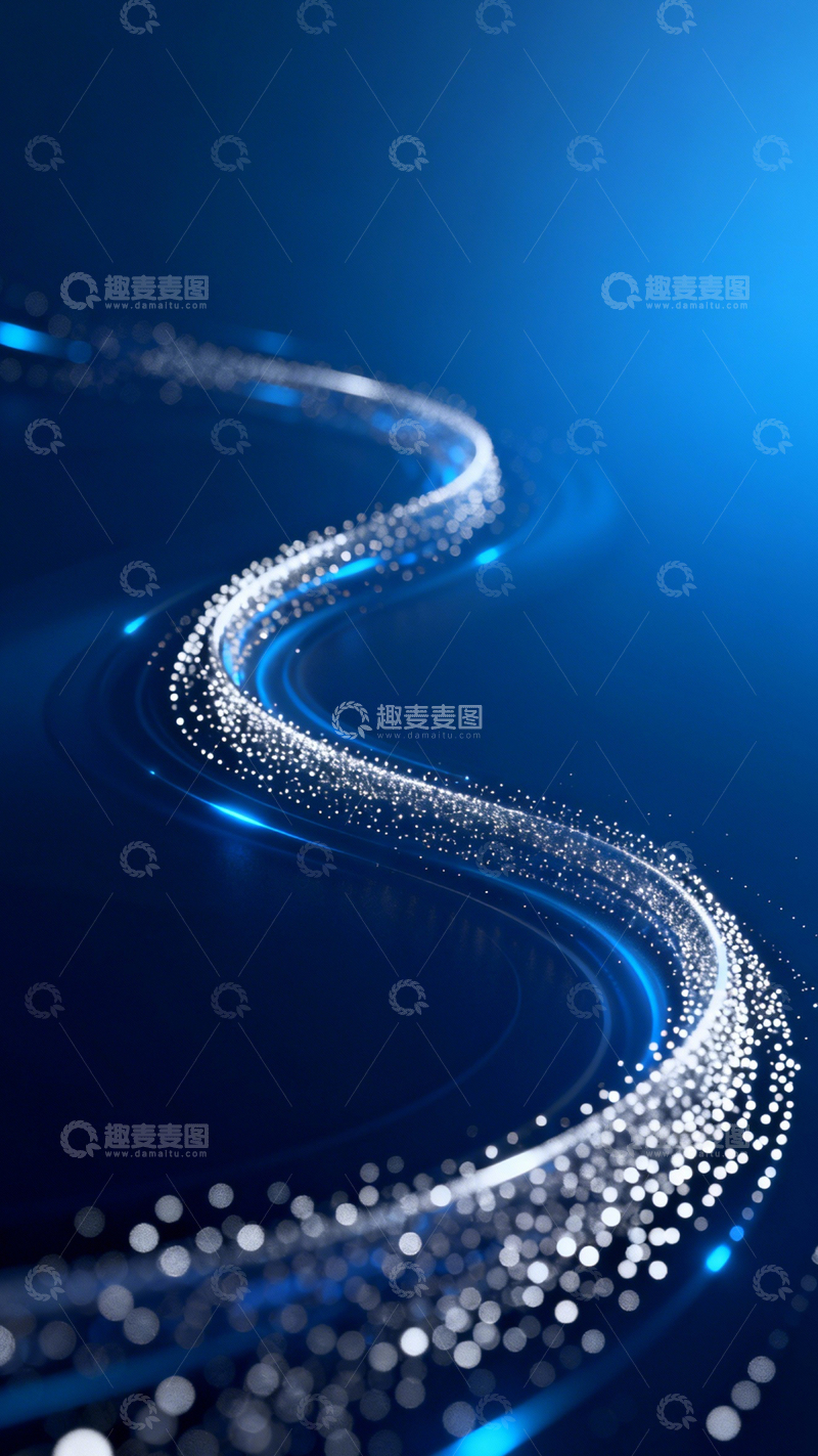 高清大图下载【趣麦麦图】蓝银光轨科技梦幻3