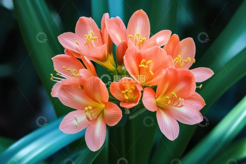 高清大图下载【趣麦麦图】盛开的橙色花朵花卉