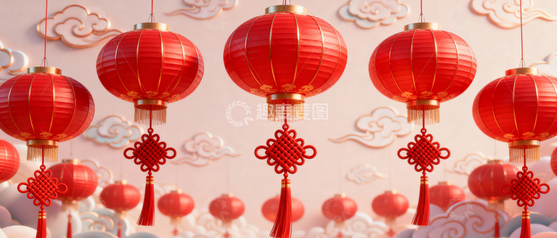 高清大图下载【趣麦麦图】新年元旦春节背景_宽屏097