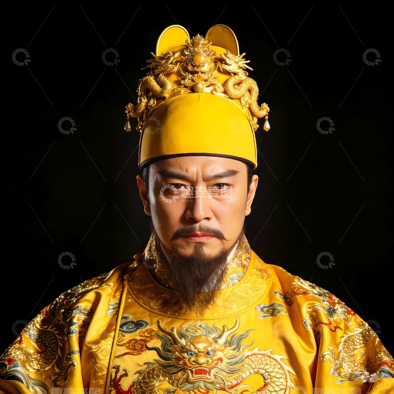 高清大图下载【趣麦麦图】明朝威严的皇帝