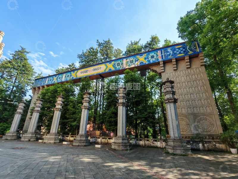 高清大图下载【趣麦麦图】-古典牌楼风景摄影