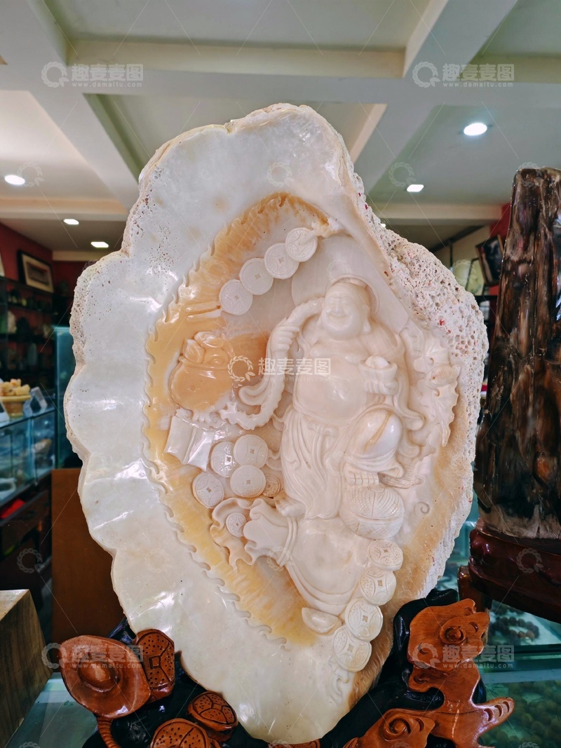 高清大图下载【趣麦麦图】玉雕佛像艺术品展示