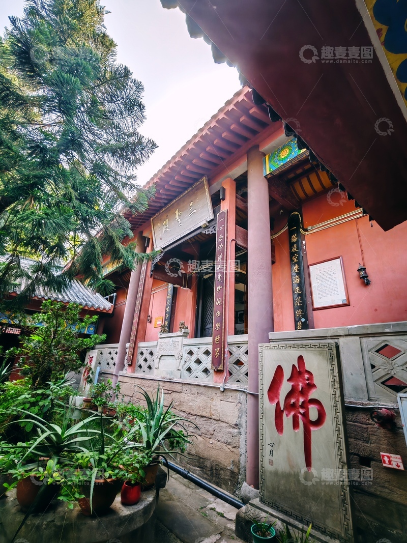 高清大图下载【趣麦麦图】-古刹佛堂静谧之美