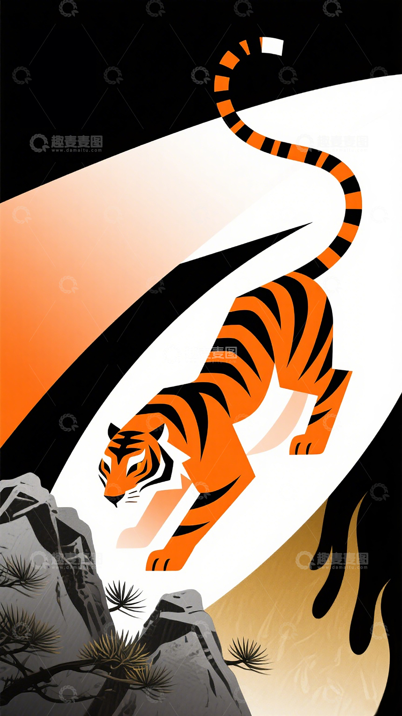 高清大图下载【趣麦麦图】生肖系列海报010