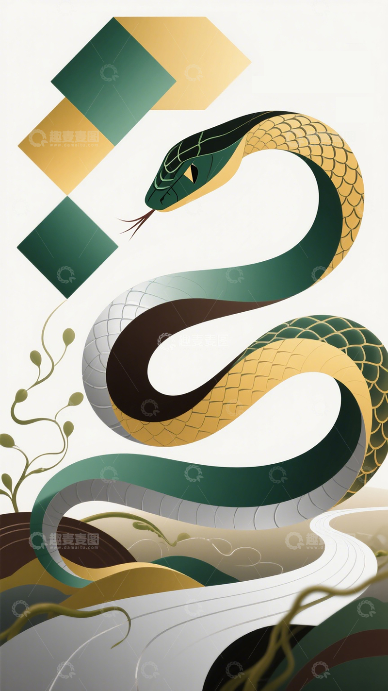 高清大图下载【趣麦麦图】生肖系列海报002