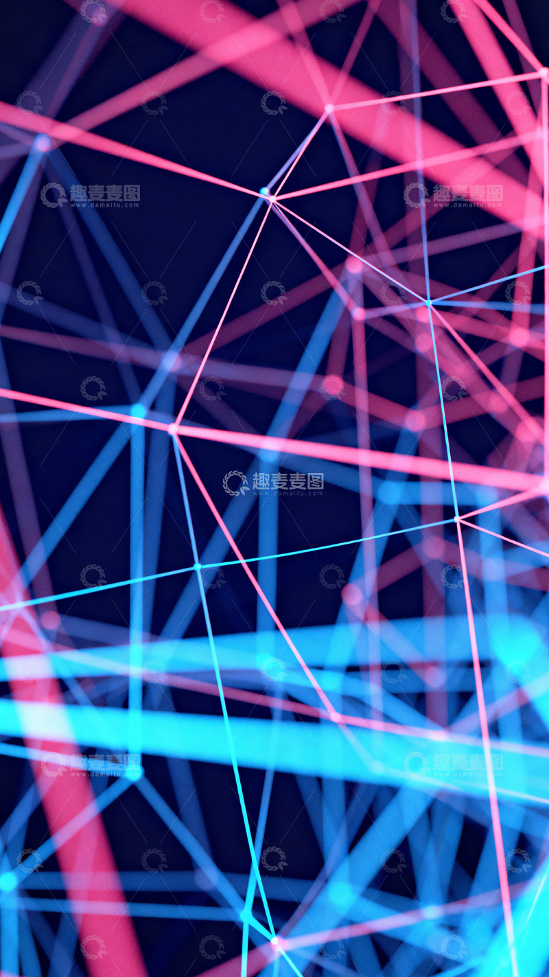 高清大图下载【趣麦麦图】科技风数据背景_竖屏022