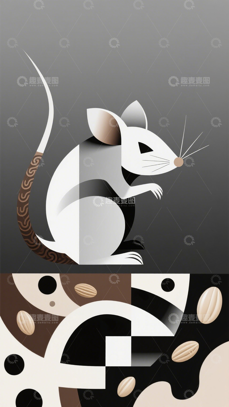 高清大图下载【趣麦麦图】生肖系列海报006