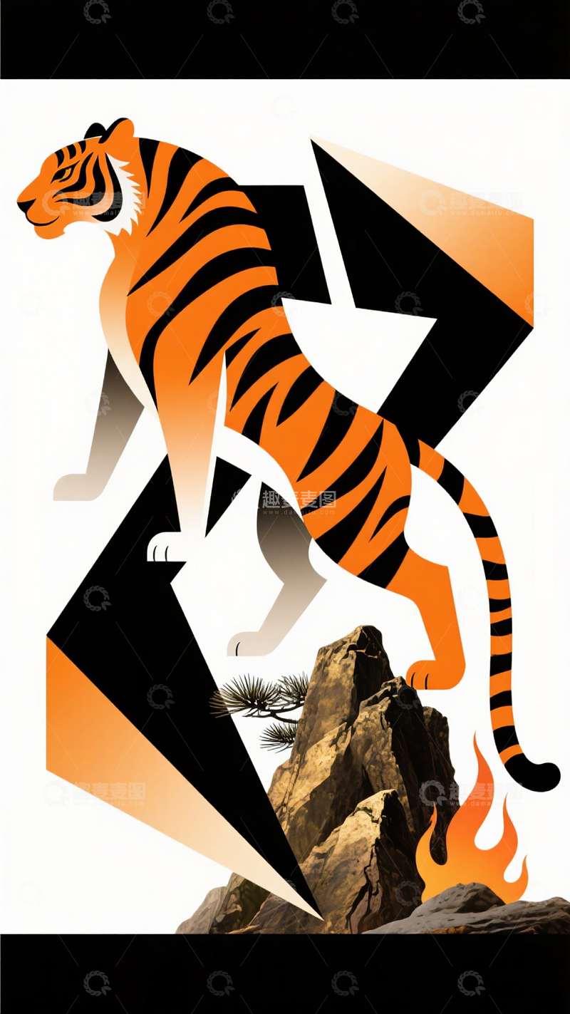 高清大图下载【趣麦麦图】生肖系列海报008