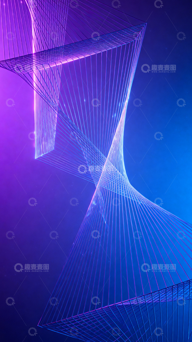 高清大图下载【趣麦麦图】科技风数据背景_竖屏033