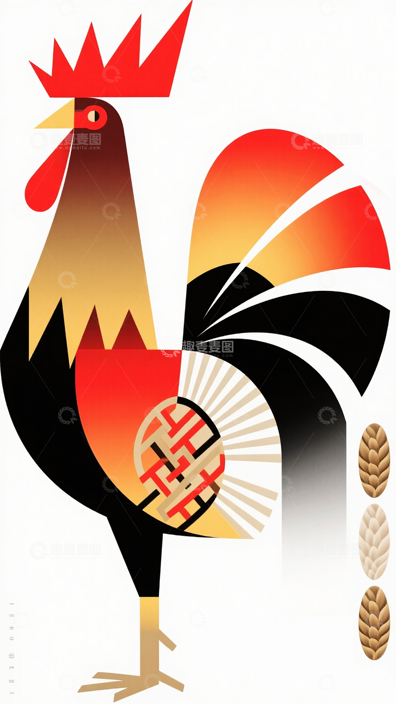 高清大图下载【趣麦麦图】生肖系列海报015