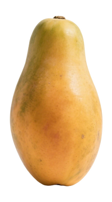 新鲜木瓜果实特写摄影图片