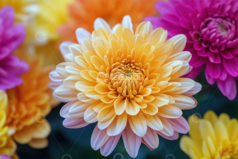 高清大图下载【趣麦麦图】千瓣菊花花卉植物