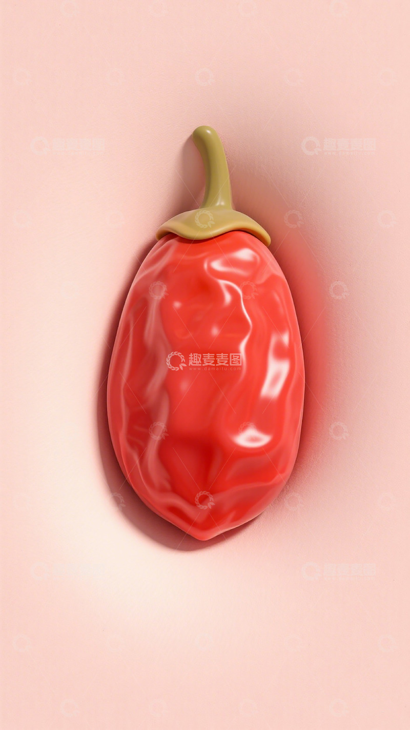 高清大图下载【趣麦麦图】红色辣椒艺术渲染图