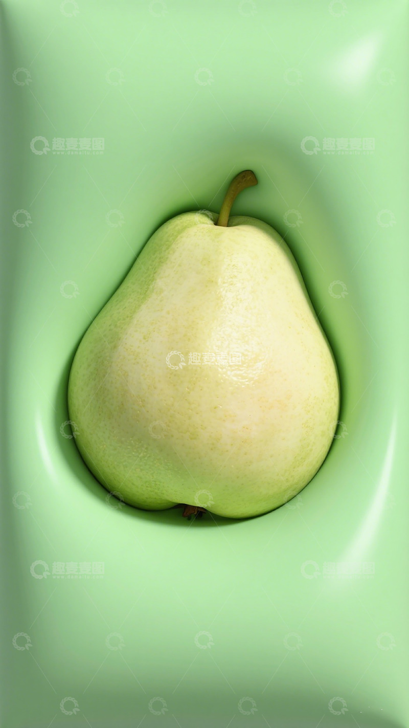 高清大图下载【趣麦麦图】清新绿梨静物摄影