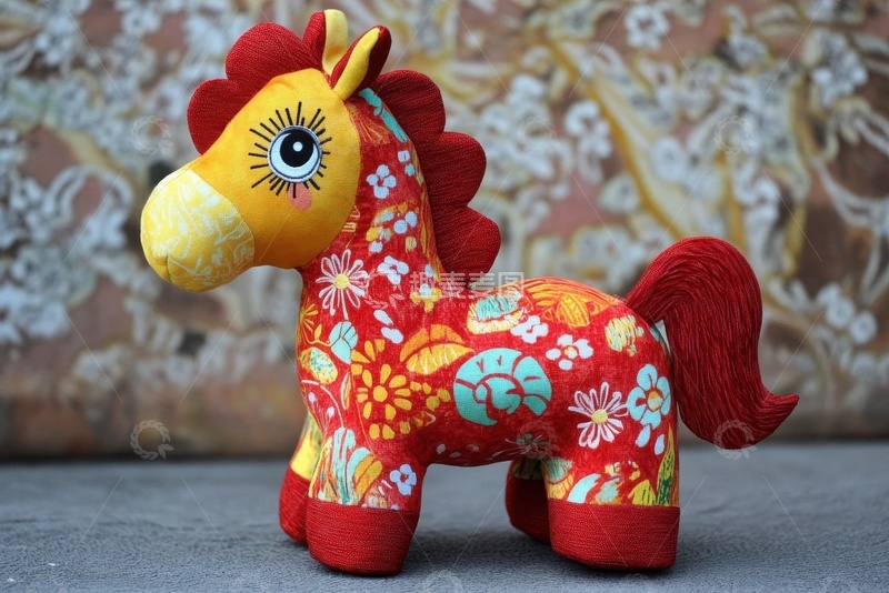 高清大图下载【趣麦麦图】马年布偶玩具摄影