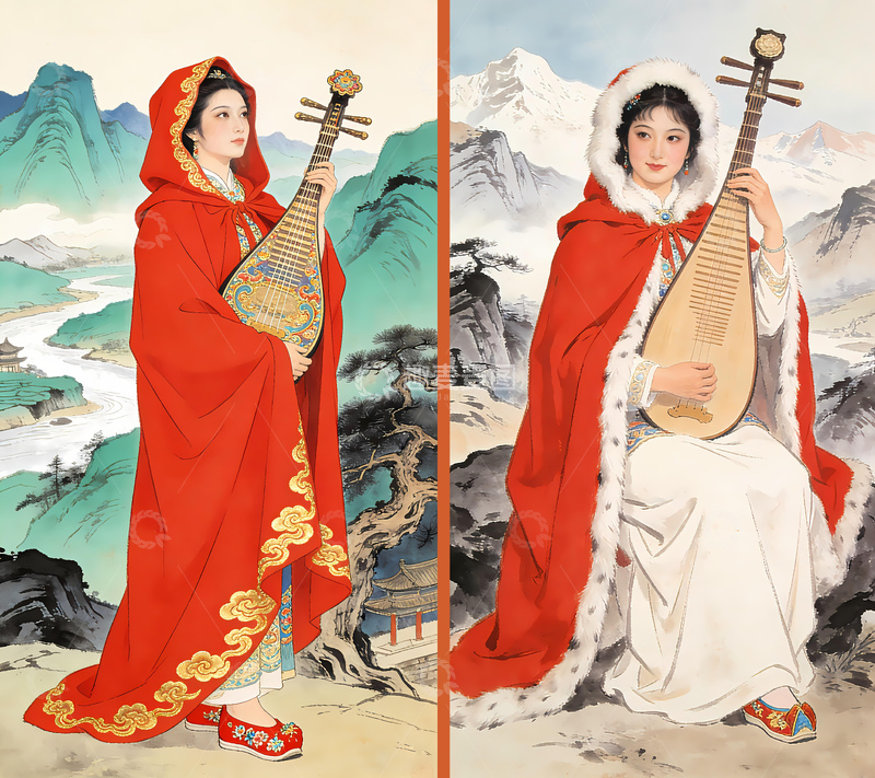 高清大图下载【趣麦麦图】四大美人之王昭君