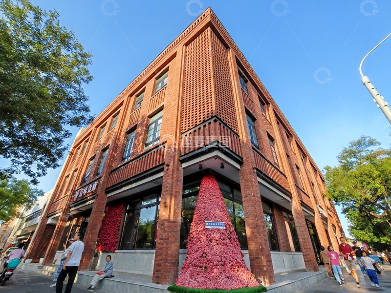 高清大图下载【趣麦麦图】红砖建筑城市街景