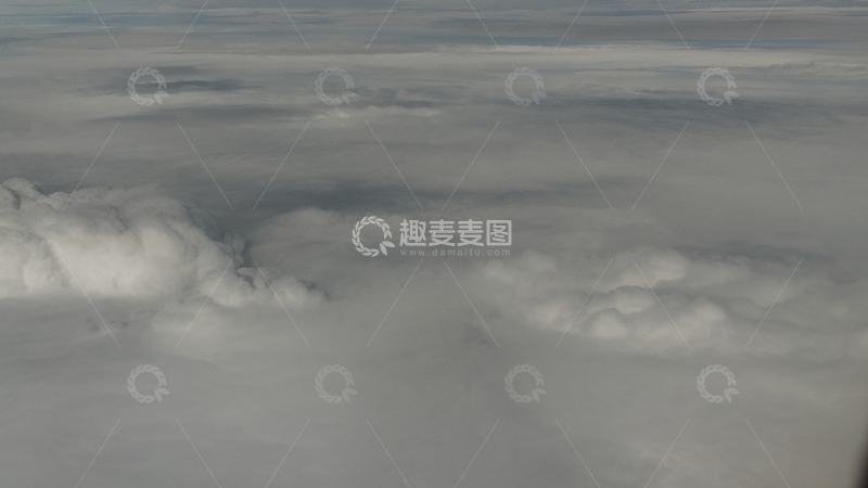 高清大图下载【趣麦麦图】云层高空视角