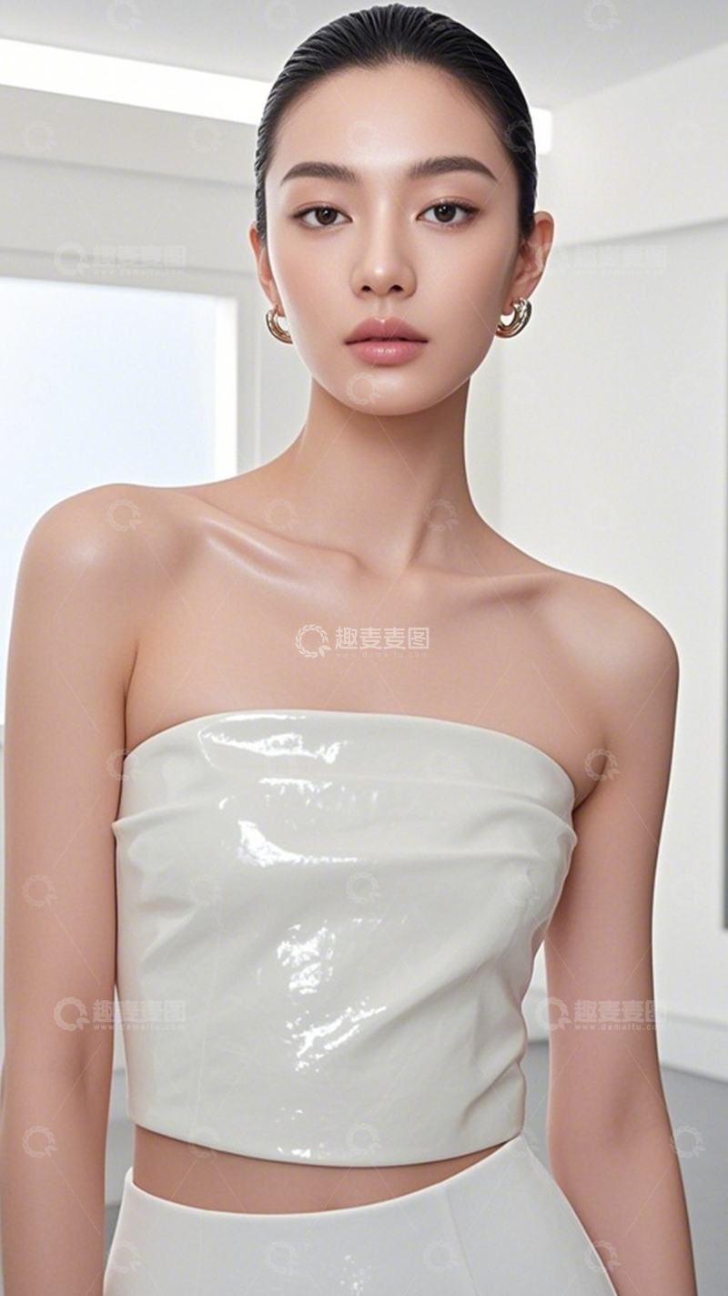 高清大图下载【趣麦麦图】质感模特冷艳高级11