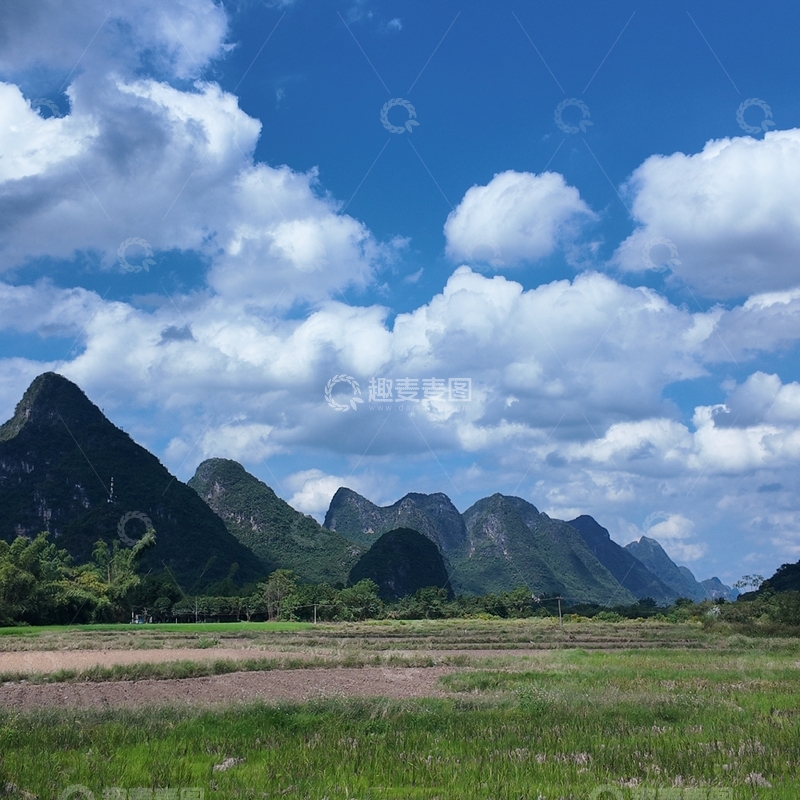 高清大图下载【趣麦麦图】青山绿水田园风光1