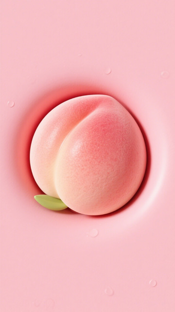 粉红桃子特写摄影