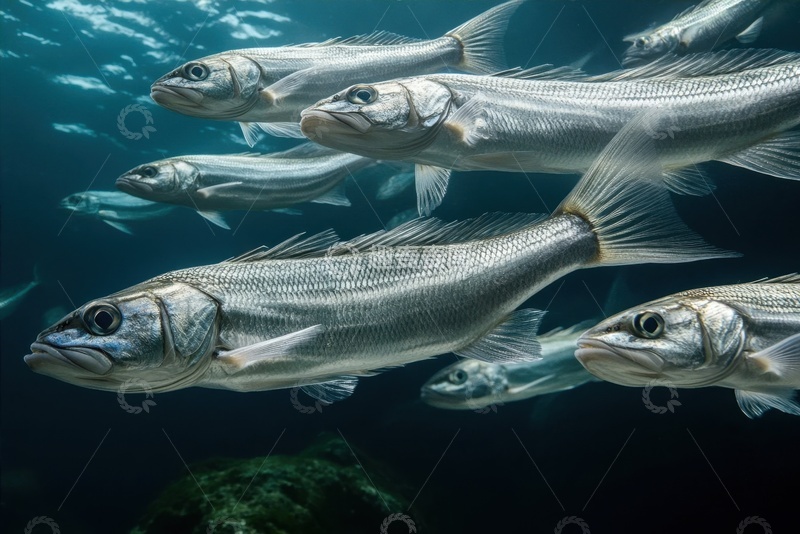 高清大图下载【趣麦麦图】大海里的一群游鱼