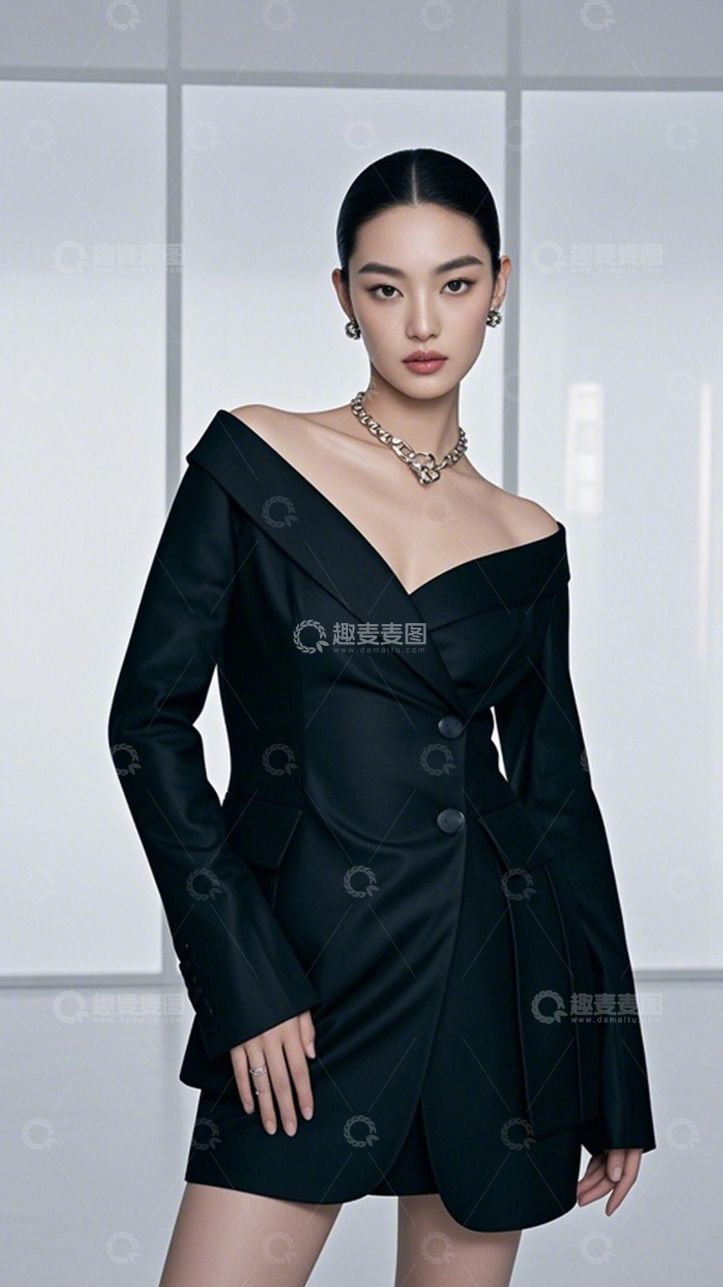高清大图下载【趣麦麦图】-质感模特冷艳高级13