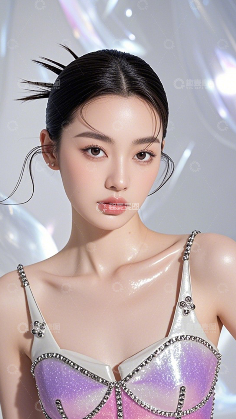 高清大图下载【趣麦麦图】氛围感美学模特10