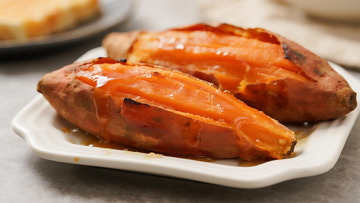 美食烧烤之软糯烤红薯