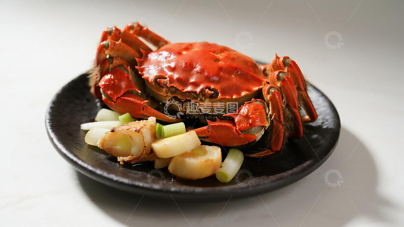 高清大图下载【趣麦麦图】美食烧烤之清蒸螃蟹