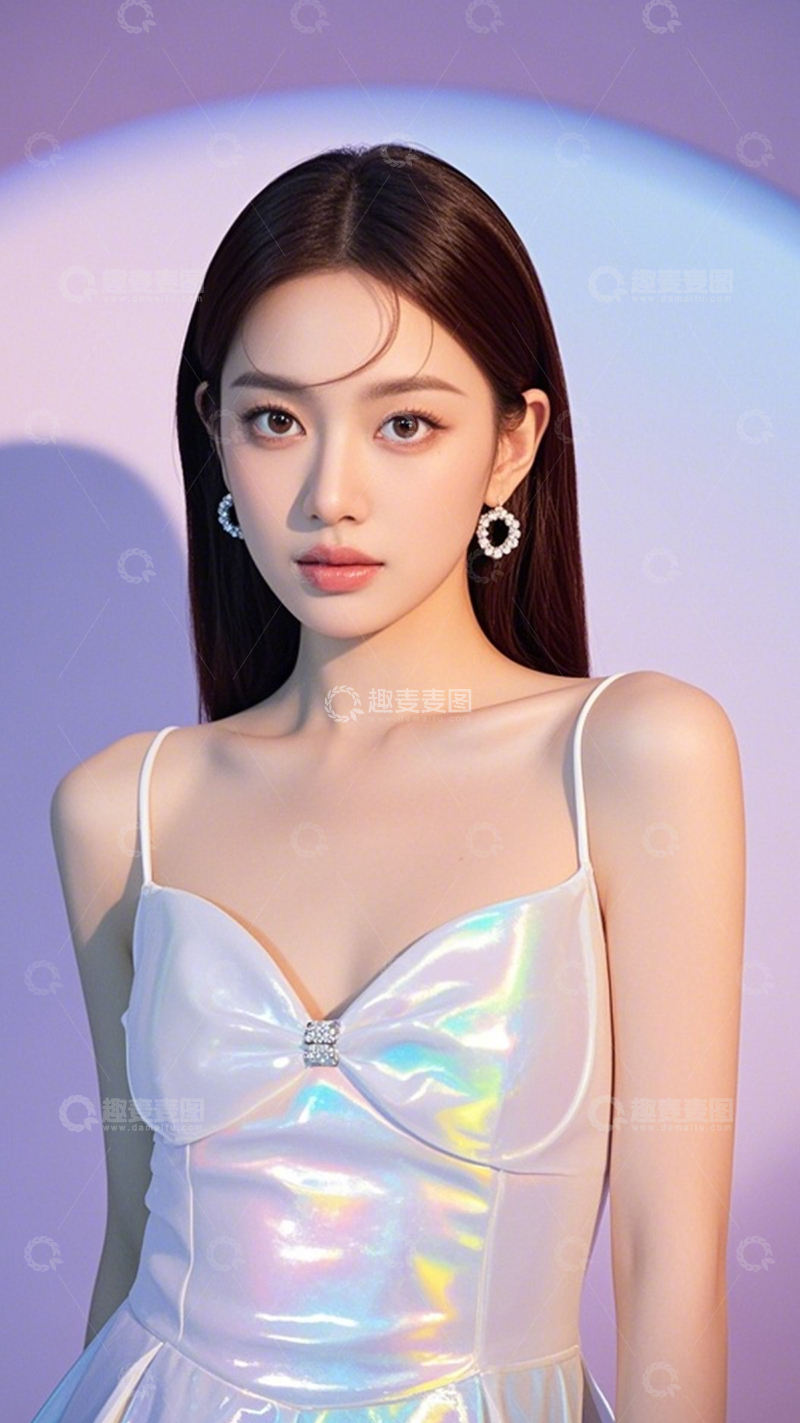 高清大图下载【趣麦麦图】-柔美感高级时尚模特1