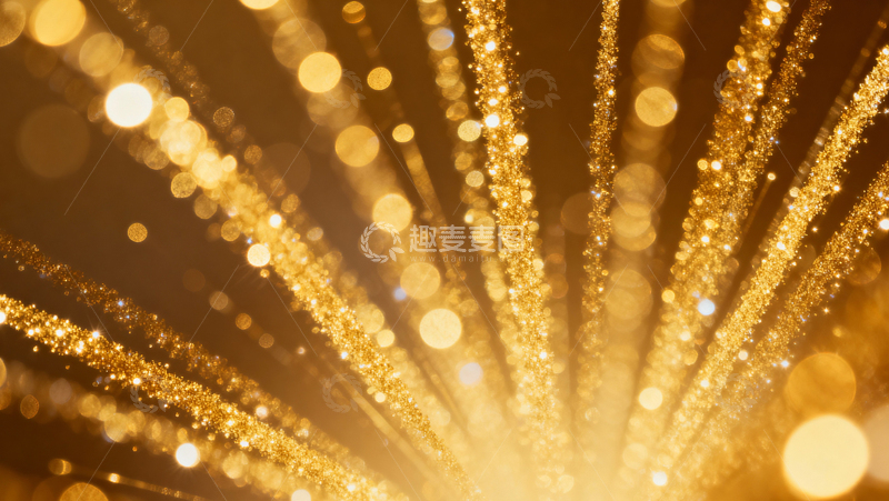 高清大图下载【趣麦麦图】金色线条KV背景011