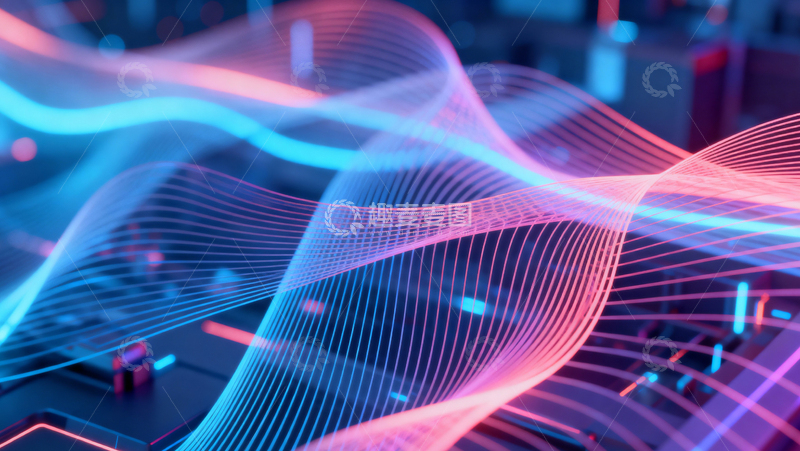 高清大图下载【趣麦麦图】科技风数据背景054