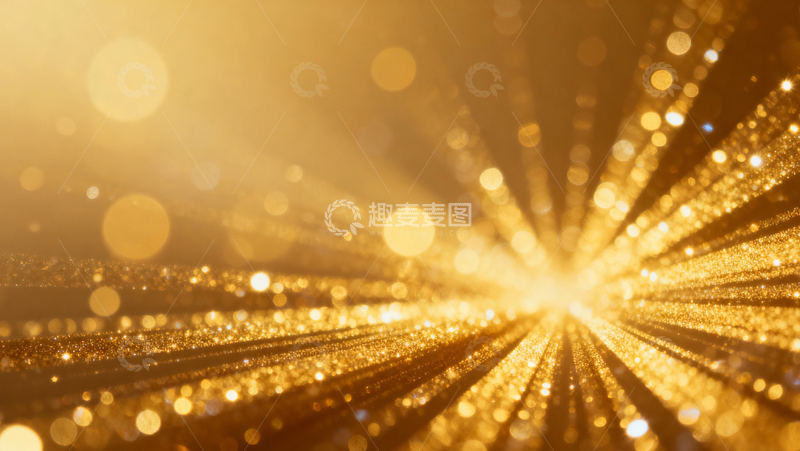 高清大图下载【趣麦麦图】金色线条KV背景013
