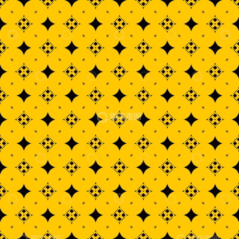 源文件下载【趣麦麦图】黄黑几何花纹背景图88