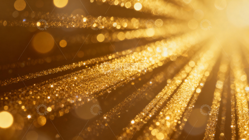 高清大图下载【趣麦麦图】金色线条KV背景019