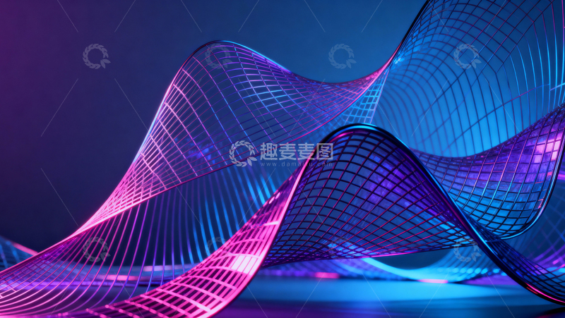 高清大图下载【趣麦麦图】科技风数据背景048