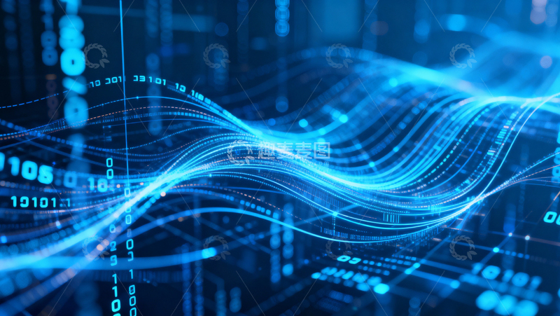 高清大图下载【趣麦麦图】科技风数据背景091