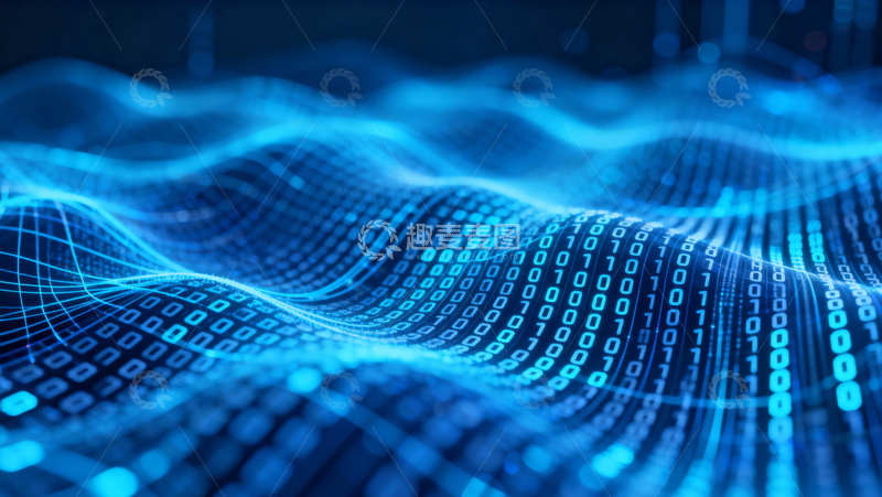 高清大图下载【趣麦麦图】科技风数据背景074