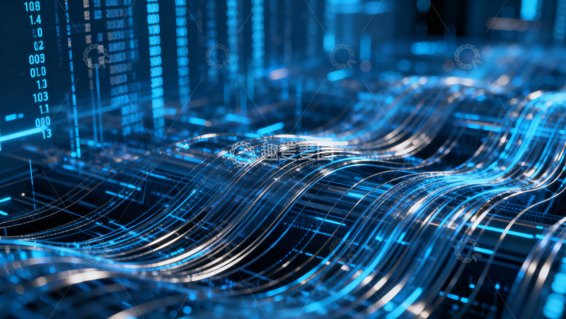 高清大图下载【趣麦麦图】科技风数据背景076