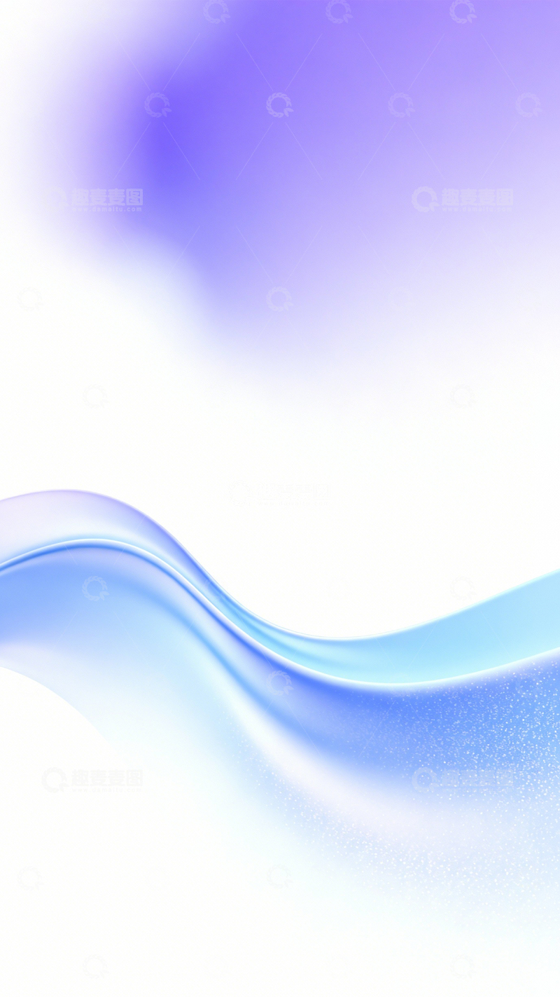 高清大图下载【趣麦麦图】蓝紫流体梦幻质感