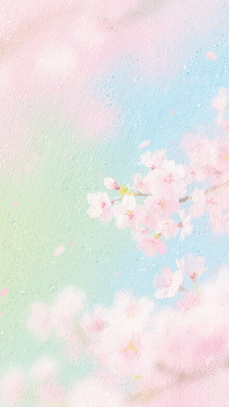 高清大图下载【趣麦麦图】樱花淡彩春日氛围1