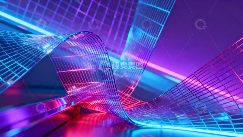 高清大图下载【趣麦麦图】科技风数据背景066